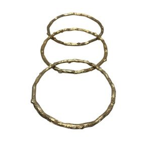 RJ Graziano Twig Gold Tone Bracelets.